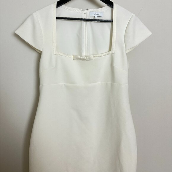 LIKELY Brodie Dress in White Size US 12 - Picture 3 of 11